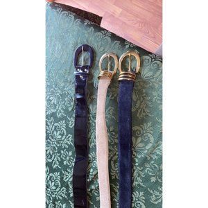 3 fashion belts (lot)